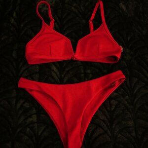 Red Swim Bakini Small Zaful
